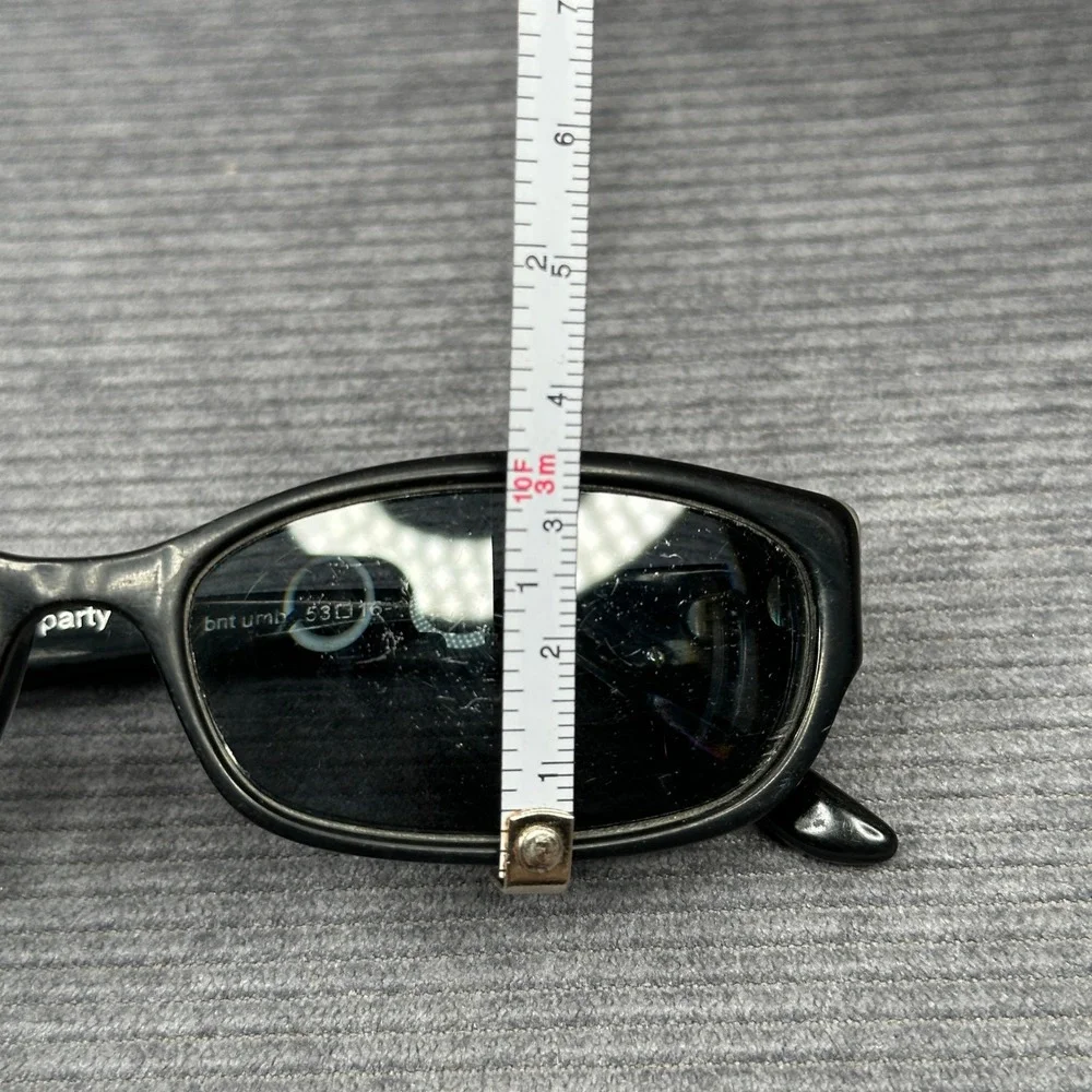 Paul Frank Night Disco Party Sunglasses Black Cream Rectangle Y2K BNT URNB 53-16